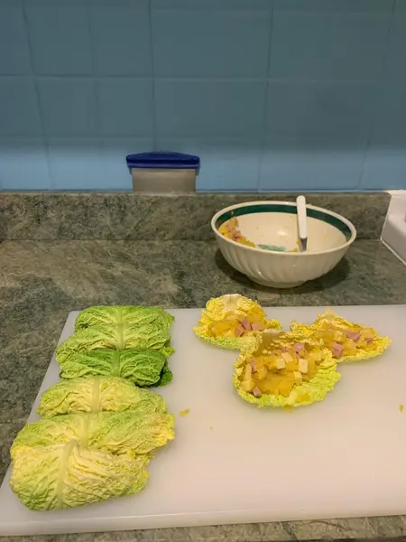 come chiudere gli involtini di Verza