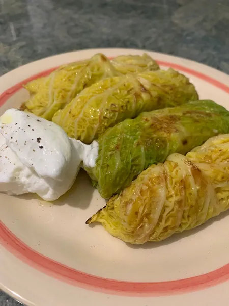 dettaglio involtini di verza