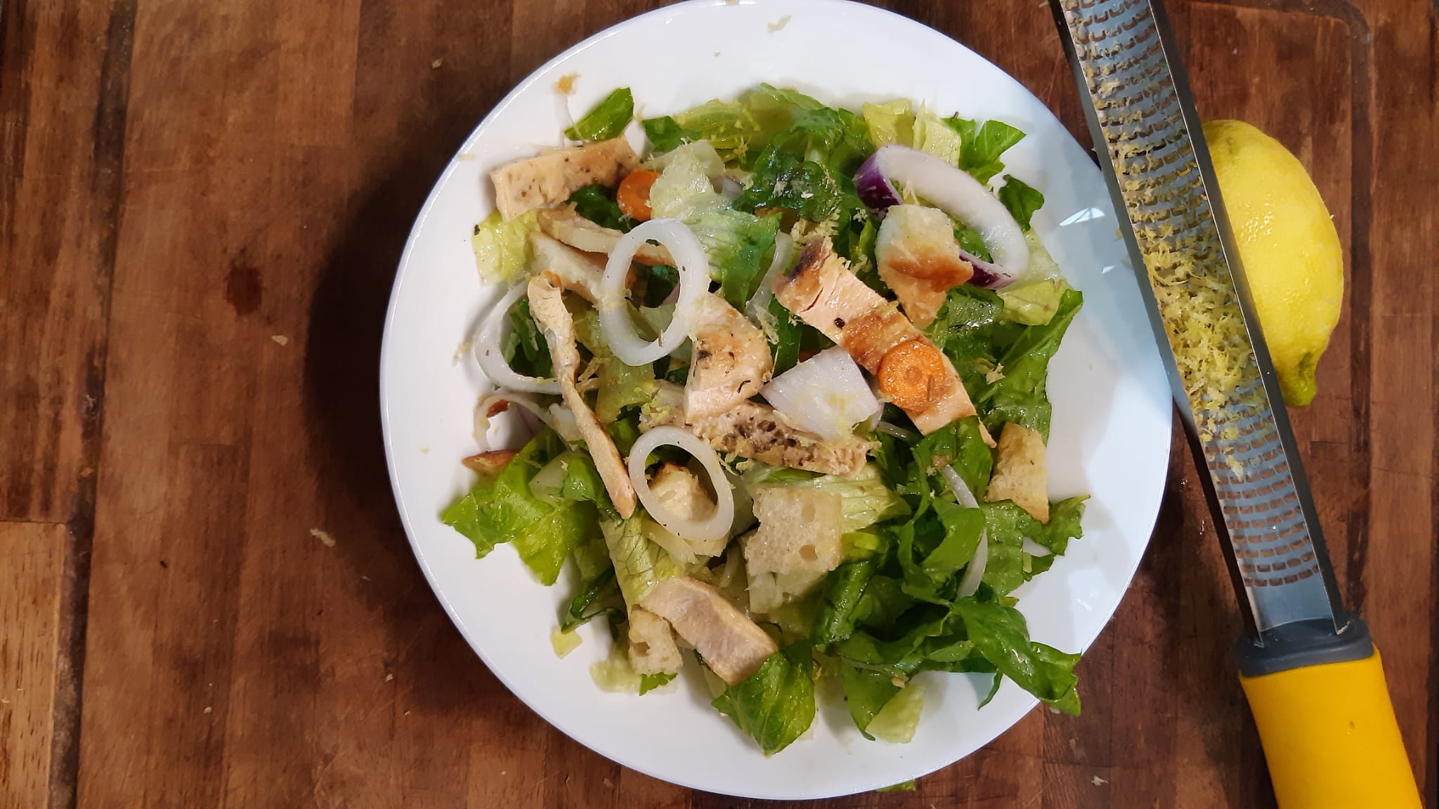 Ricetta insalata di pollo e verdure