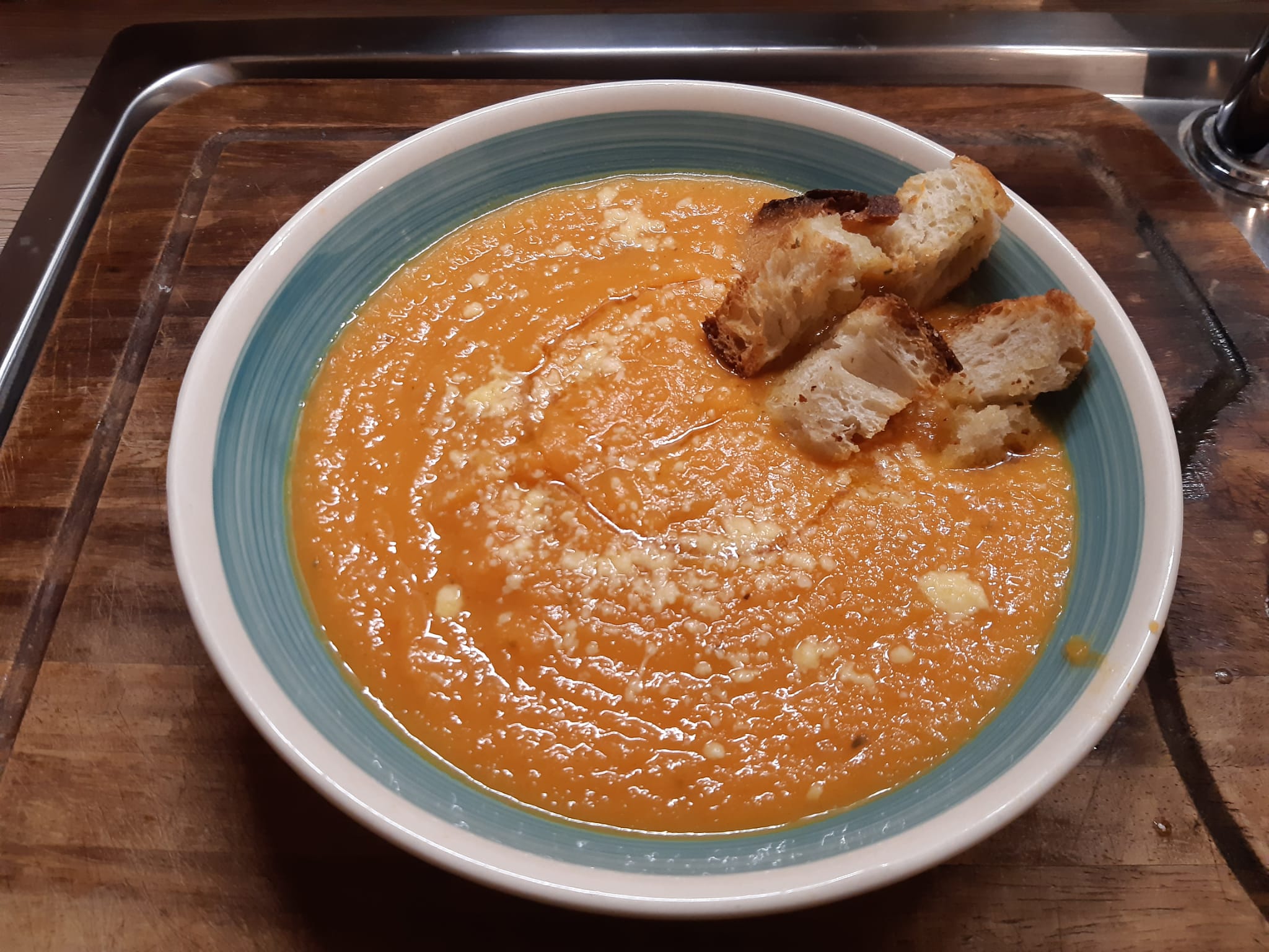 Ricetta Vellutata di Zucca con verdure a Km 0 e consegna a domicilio a Roma