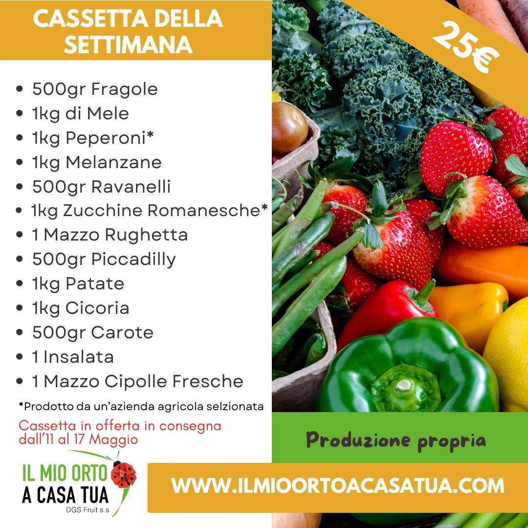 Cassetta Frutta e Verdura a domicilio Roma