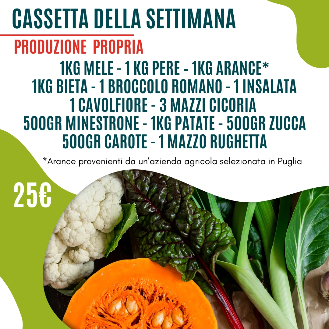 Box di frutta e verdura in offerta