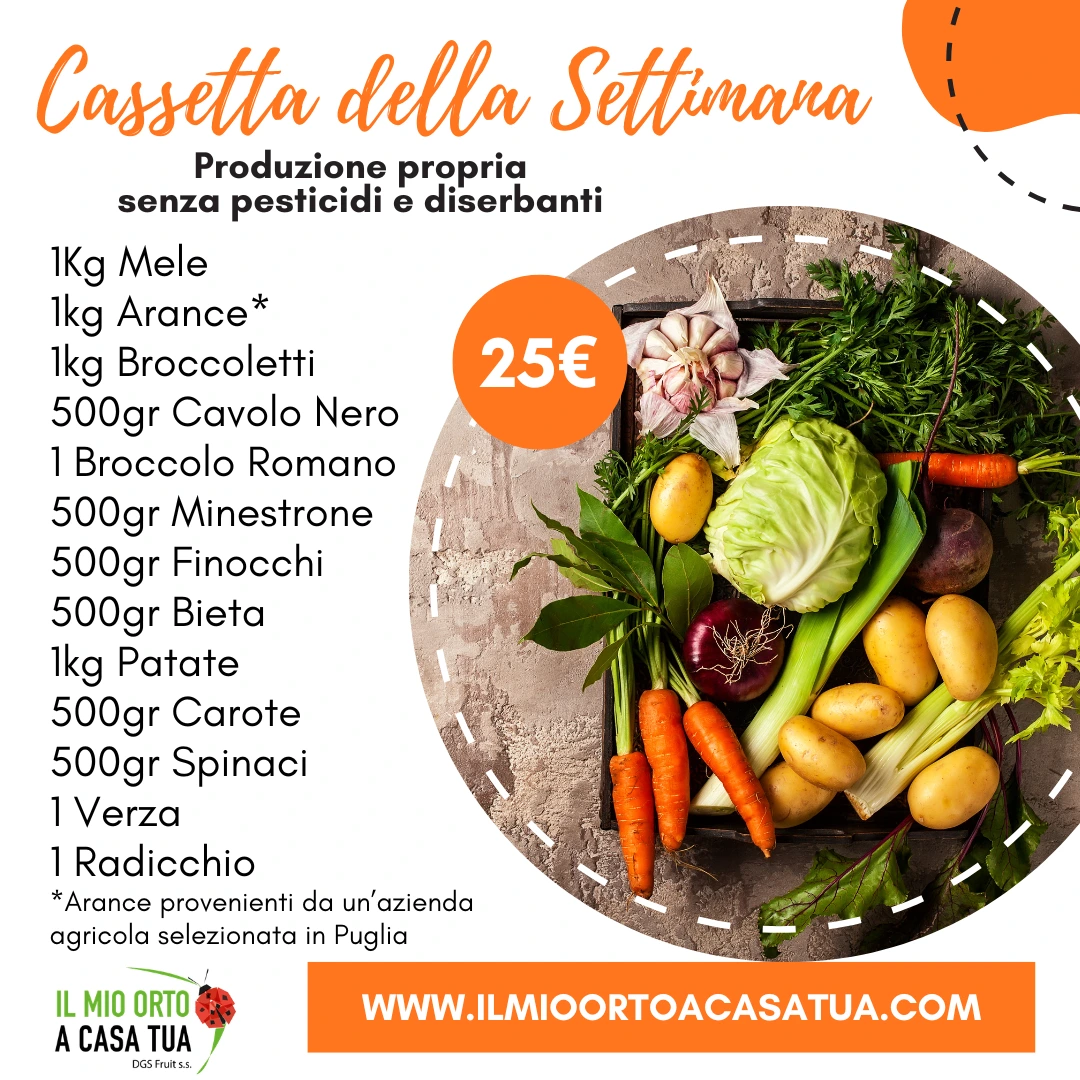 Box di frutta e verdura in offerta