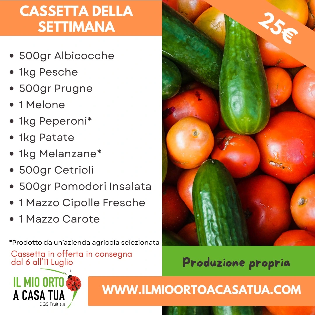 Cassetta Frutta e Verdura a domicilio Roma