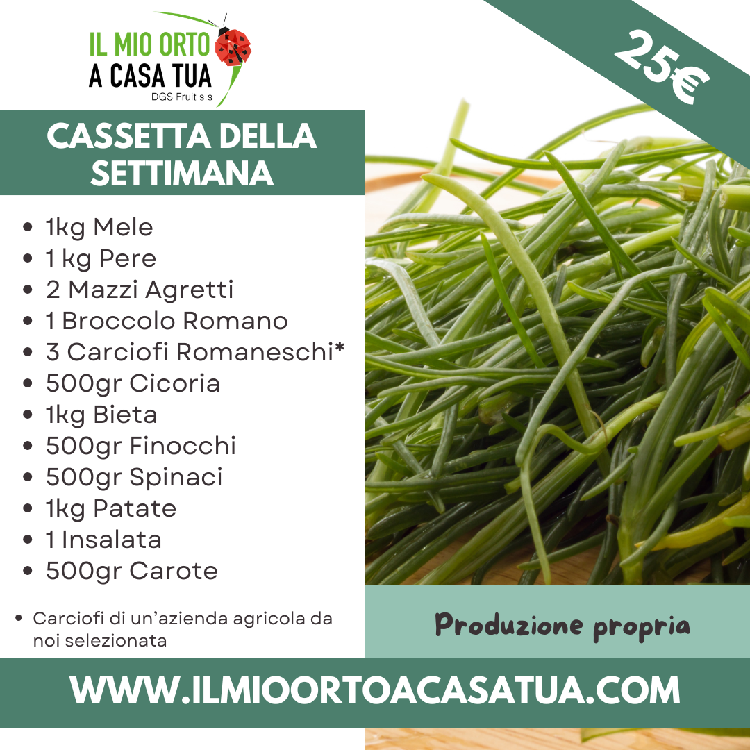 Box di frutta e verdura in offerta