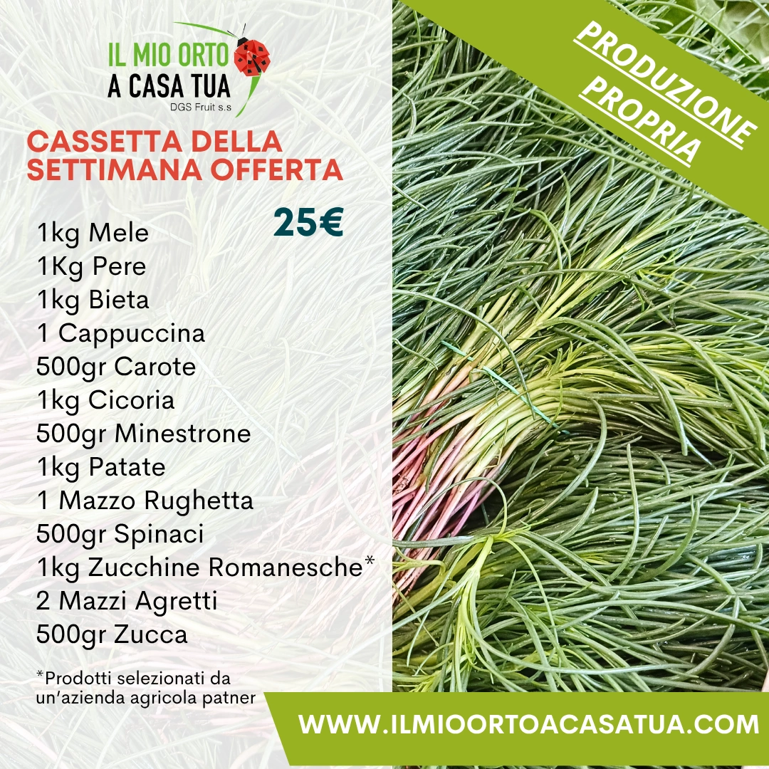 Box di frutta e verdura in offerta