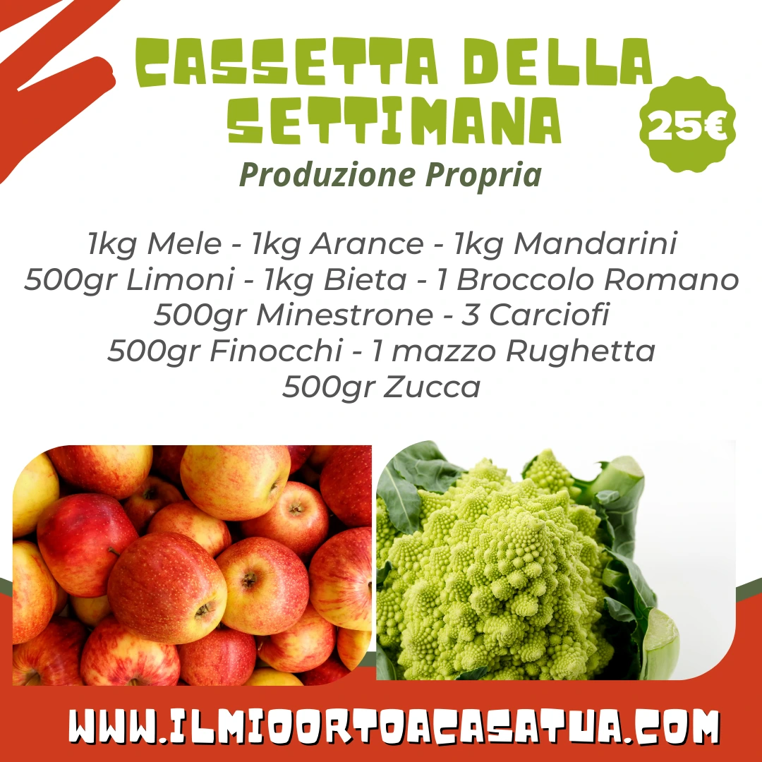 Box di frutta e verdura in offerta