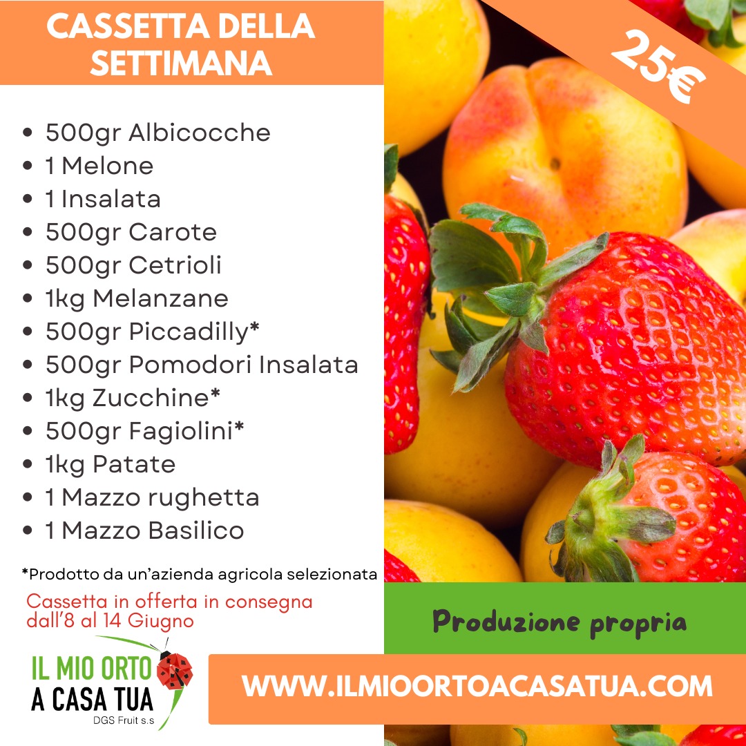 Cassetta Frutta e Verdura a domicilio Roma