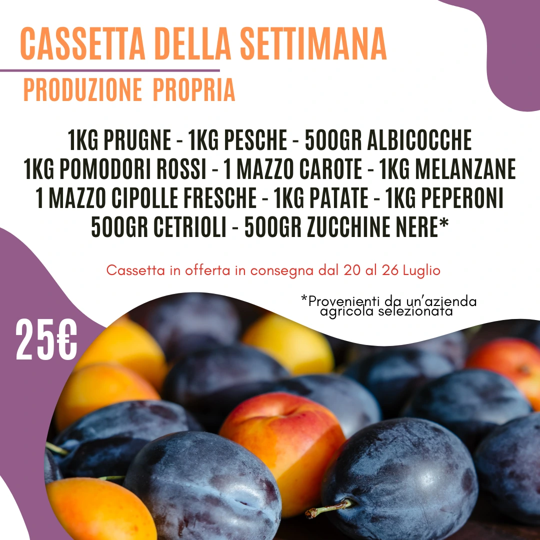 Cassetta Frutta e Verdura a domicilio Roma