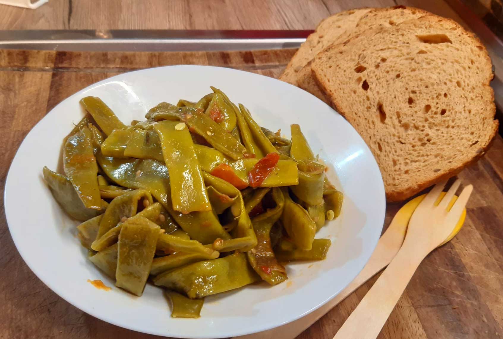 Fagiolini a corallo saltati in padella