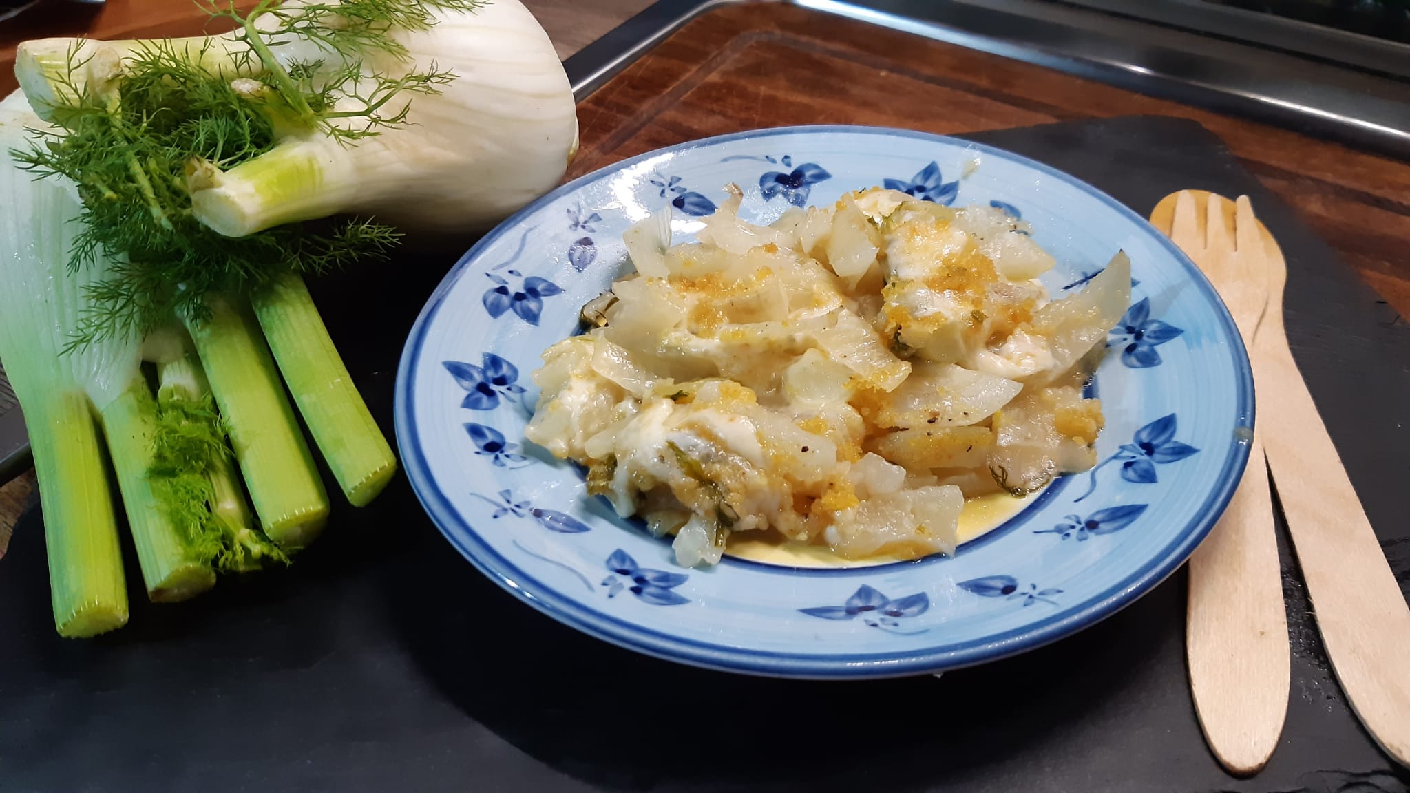 Finocchi filanti in padella