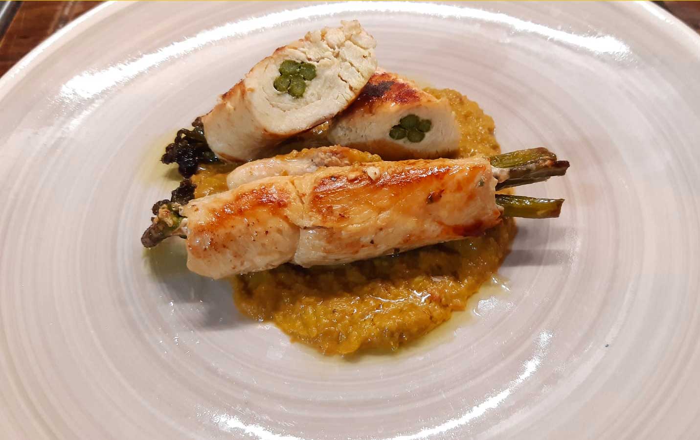 Involtini con asparagi