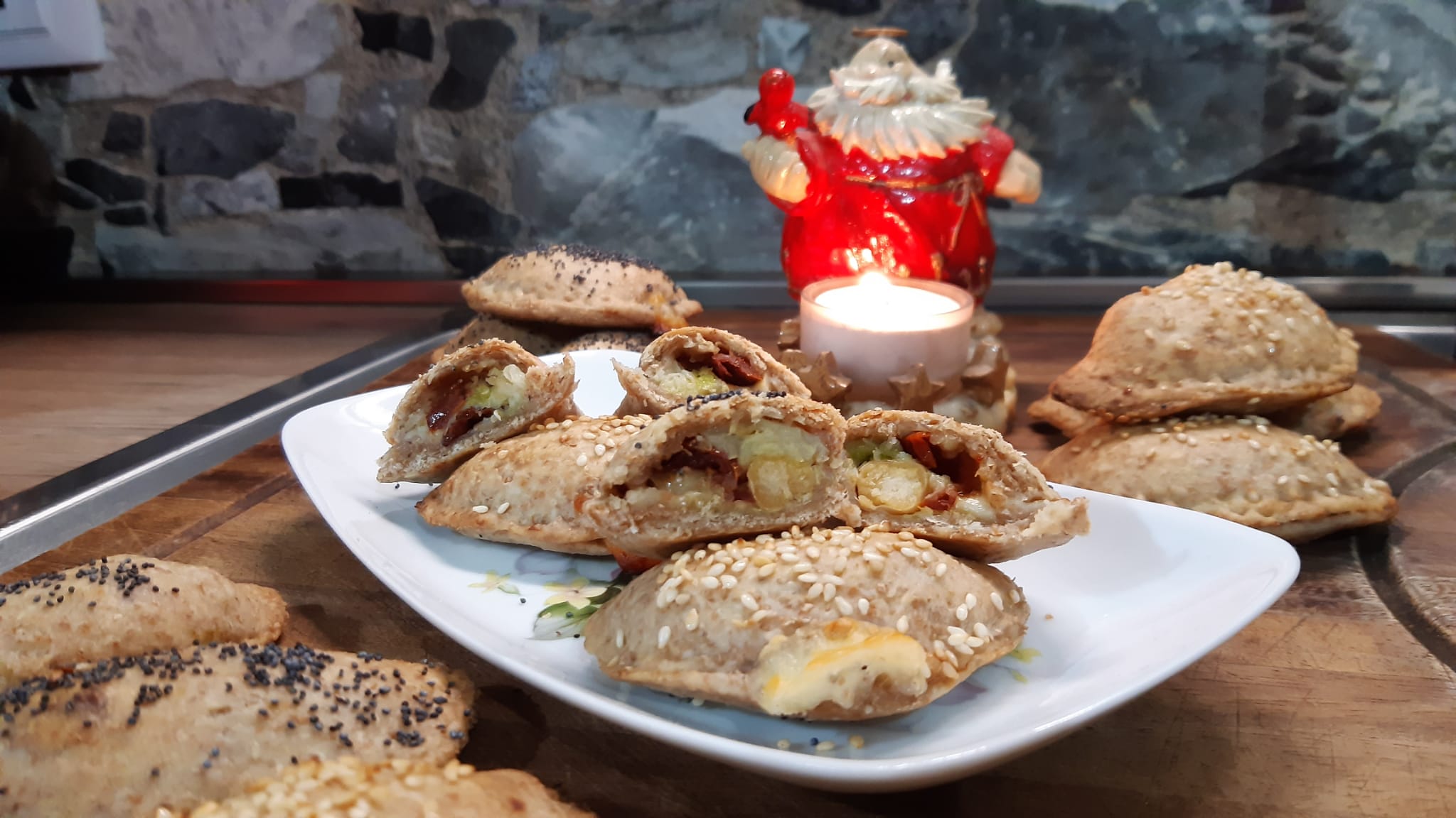 Mini panzerotti verza e ceci