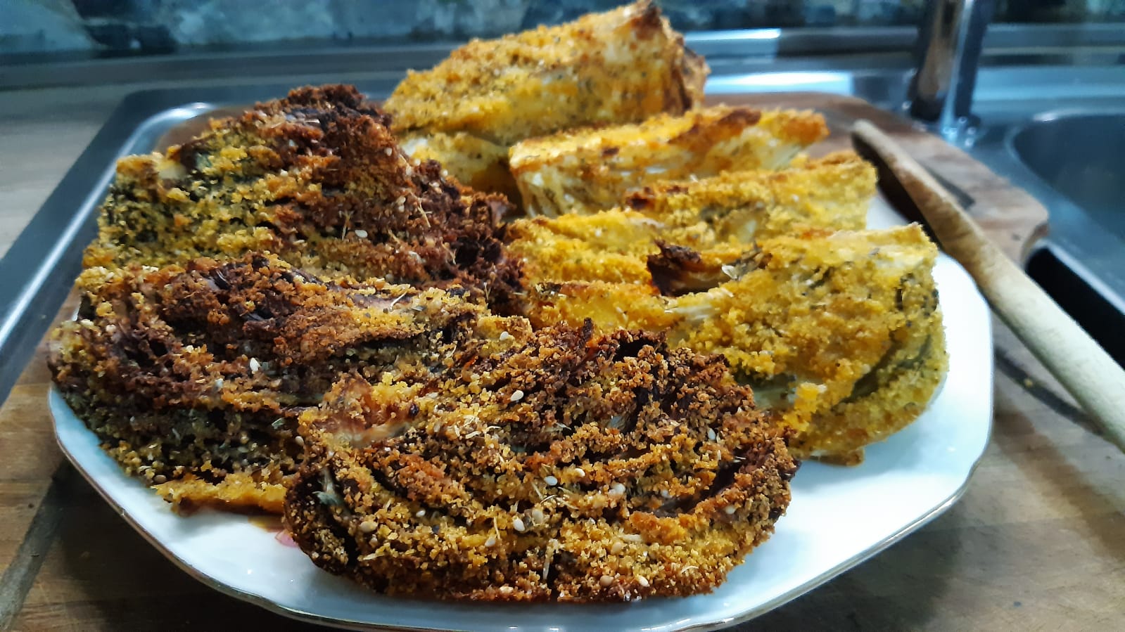 Finocchi e radicchio gratinati