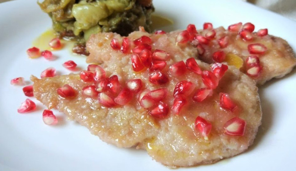 Scaloppina Di Pollo Al Melograno