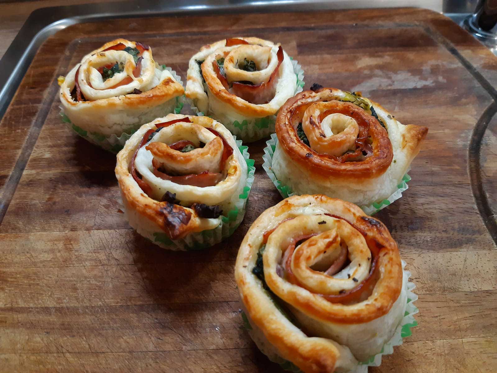 Fiori di sfoglia con bieta