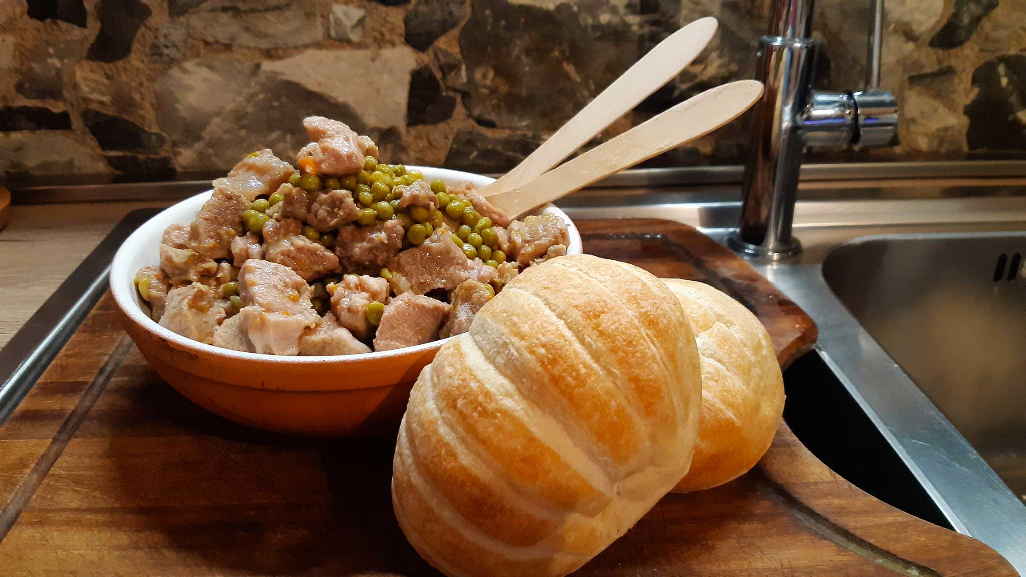 Spezzatino con Piselli freschi