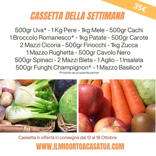 frutta verdura offerta ottobre